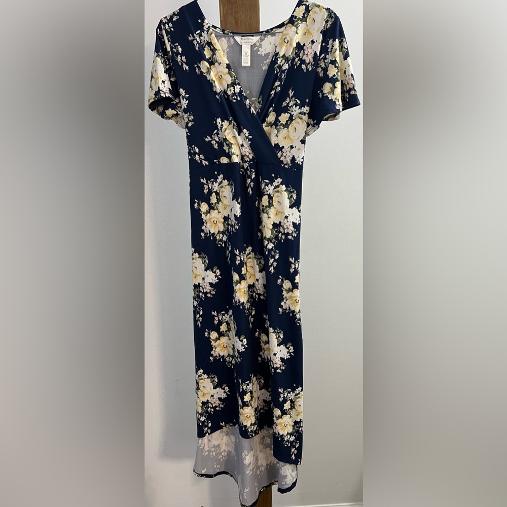 Floral‎ Navy maternity Dress